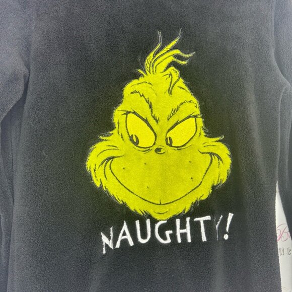 The grinch sweater pull over naughty fleece grinch movie christmas Xmas comfy - Picture 2 of 6